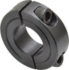 Climax Metal Products - 3/4" Bore, Steel, Two Piece Shaft Collar - 1-1/2" Outside Diam, 1/2" Wide - Industrial Tool & Supply