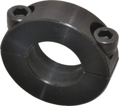 Climax Metal Products - 13/16" Bore, Steel, Two Piece Two Piece Split Shaft Collar - 1-5/8" Outside Diam, 1/2" Wide - Industrial Tool & Supply