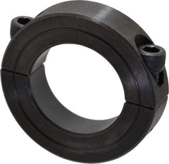 Climax Metal Products - 1-1/4" Bore, Steel, Two Piece Shaft Collar - 2-1/16" Outside Diam, 1/2" Wide - Industrial Tool & Supply