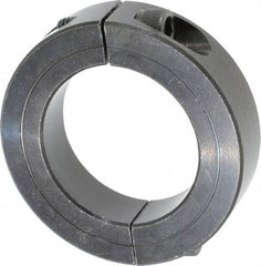 Climax Metal Products - 1-7/16" Bore, Steel, Two Piece Shaft Collar - 2-1/4" Outside Diam, 9/16" Wide - Industrial Tool & Supply