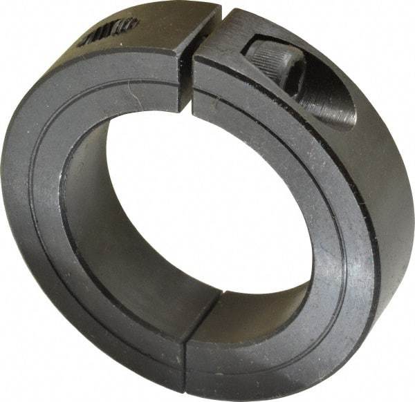 Climax Metal Products - 1-7/8" Bore, Steel, Two Piece Two Piece Split Shaft Collar - 2-7/8" Outside Diam, 11/16" Wide - Industrial Tool & Supply