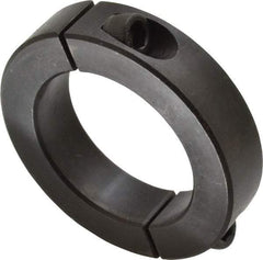 Climax Metal Products - 2" Bore, Steel, Two Piece Shaft Collar - 3" Outside Diam, 11/16" Wide - Industrial Tool & Supply