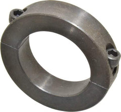 Climax Metal Products - 2-1/8" Bore, Steel, Two Piece Two Piece Split Shaft Collar - 3-1/4" Outside Diam, 3/4" Wide - Industrial Tool & Supply