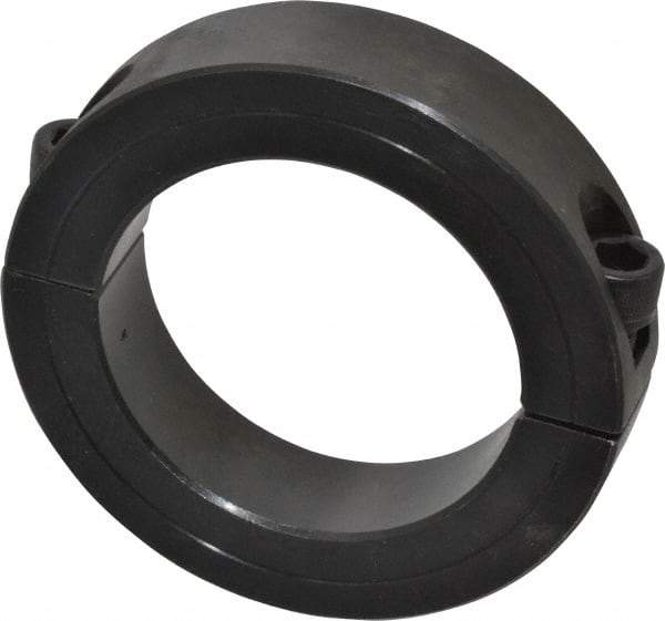 Climax Metal Products - 2-3/16" Bore, Steel, Two Piece Shaft Collar - 3-1/4" Outside Diam, 3/4" Wide - Industrial Tool & Supply