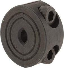 Climax Metal Products - 4mm Bore, Steel, Two Piece Shaft Collar - 11/16" Outside Diam - Industrial Tool & Supply