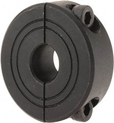 Climax Metal Products - 8mm Bore, Steel, Two Piece Shaft Collar - 1" Outside Diam - Industrial Tool & Supply