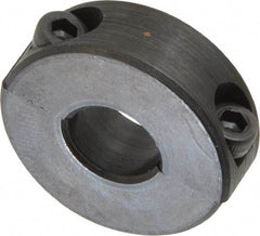 Climax Metal Products - 10mm Bore, Steel, Two Piece Shaft Collar - 1" Outside Diam - Industrial Tool & Supply