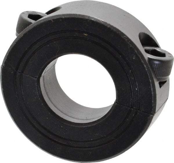 Climax Metal Products - 20mm Bore, Steel, Two Piece Shaft Collar - 1-5/8" Outside Diam - Industrial Tool & Supply