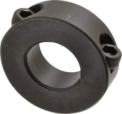 Climax Metal Products - 22mm Bore, Steel, Two Piece Shaft Collar - 1-3/4" Outside Diam - Industrial Tool & Supply