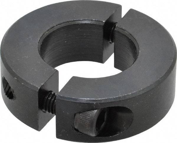 Climax Metal Products - 25mm Bore, Steel, Two Piece Shaft Collar - 1-7/8" Outside Diam - Industrial Tool & Supply