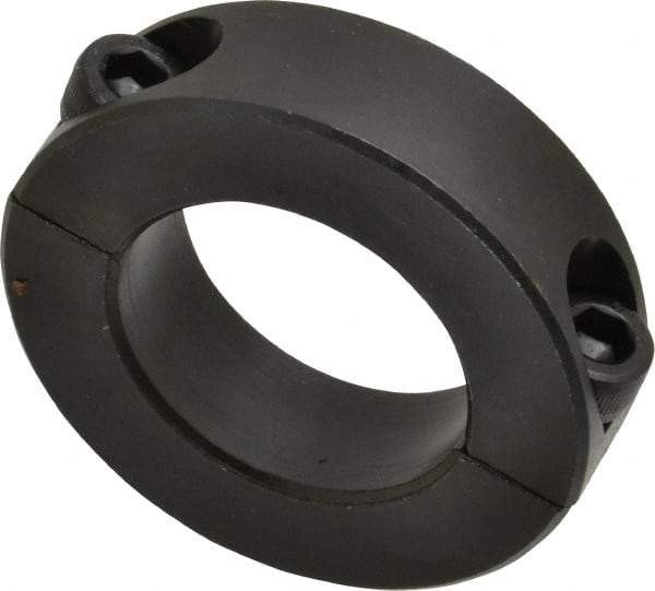 Climax Metal Products - 32mm Bore, Steel, Two Piece Shaft Collar - 2-1/8" Outside Diam - Industrial Tool & Supply