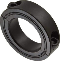 Climax Metal Products - 35mm Bore, Steel, Two Piece Shaft Collar - 2-1/4" Outside Diam - Industrial Tool & Supply