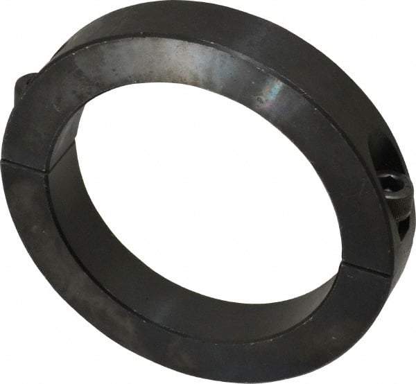 Climax Metal Products - 80mm Bore, Steel, Two Piece Shaft Collar - 4-1/4" Outside Diam - Industrial Tool & Supply