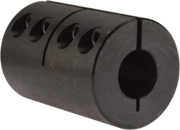 Climax Metal Products - 3/4" Inside x 1-3/4" Outside Diam, Rigid Coupling without Keyway - 2-5/8" Long - Industrial Tool & Supply