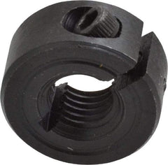 Climax Metal Products - 5/16-24 Thread, Steel, One Piece Threaded Shaft Collar - 11/16" Outside Diam, 5/16" Wide - Industrial Tool & Supply