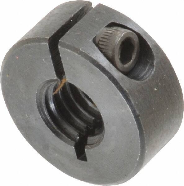 Climax Metal Products - 3/8-16 Thread, Steel, One Piece Threaded Shaft Collar - 7/8" Outside Diam, 3/8" Wide - Industrial Tool & Supply