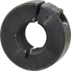 Climax Metal Products - 1/2-20 Thread, Steel, One Piece Threaded Shaft Collar - 1-1/8" Outside Diam, 13/32" Wide - Industrial Tool & Supply