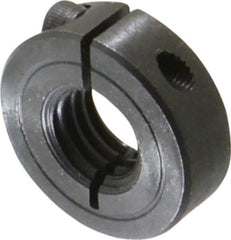 Climax Metal Products - 5/8-11 Thread, Steel, One Piece Threaded Shaft Collar - 1-5/16" Outside Diam, 7/16" Wide - Industrial Tool & Supply