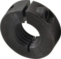 Climax Metal Products - 3/4-10 Thread, Steel, One Piece Threaded Shaft Collar - 1-1/2" Outside Diam, 1/2" Wide - Industrial Tool & Supply