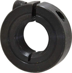 Climax Metal Products - 3/4-16 Thread, Steel, One Piece Threaded Shaft Collar - 1-1/2" Outside Diam, 1/2" Wide - Industrial Tool & Supply