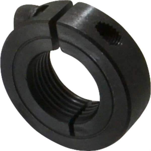 Climax Metal Products - 7/8-14 Thread, Steel, One Piece Threaded Shaft Collar - 1-5/8" Outside Diam, 1/2" Wide - Industrial Tool & Supply