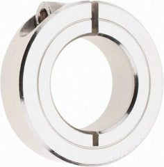 Climax Metal Products - 1" Bore, Stainless Steel, One Piece Clamp Collar - 1-3/4" Outside Diam, 1/2" Wide - Industrial Tool & Supply