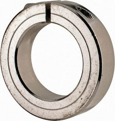 Climax Metal Products - 1-3/4" Bore, Stainless Steel, One Piece Clamp Collar - 2-3/4" Outside Diam, 11/16" Wide - Industrial Tool & Supply