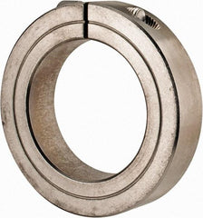 Climax Metal Products - 1-15/16" Bore, Stainless Steel, One Piece Clamp Collar - 3" Outside Diam, 11/16" Wide - Industrial Tool & Supply