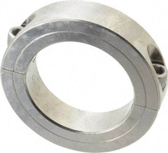 Climax Metal Products - 2-1/2" Bore, Stainless Steel, Two Piece Shaft Collar - 3-3/4" Outside Diam, 7/8" Wide - Industrial Tool & Supply