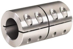 Climax Metal Products - 1" Inside x 1-3/4" Outside Diam, One Piece Split Clamping Collar - 3" Long - Industrial Tool & Supply