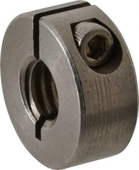 Climax Metal Products - 3/8-16 Thread, Stainless Steel, One Piece Threaded Shaft Collar - 7/8" Outside Diam, 3/8" Wide - Industrial Tool & Supply