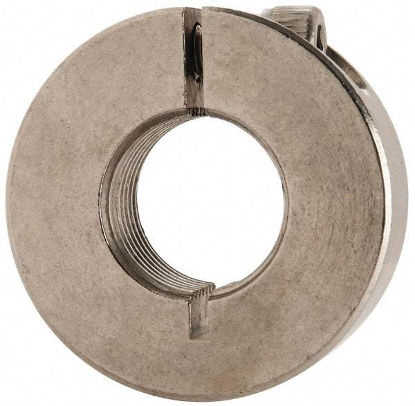 Climax Metal Products - 5/8-18 Thread, Stainless Steel, One Piece Threaded Shaft Collar - 1-5/16" Outside Diam, 7/16" Wide - Industrial Tool & Supply