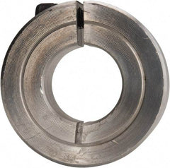 Climax Metal Products - 11/16" Bore, Aluminum, One Piece Clamping Shaft Collar - 1-1/2" Outside Diam, 1/2" Wide - Industrial Tool & Supply