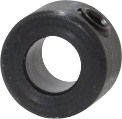 Climax Metal Products - 1/4" Bore, Steel, Set Screw Shaft Collar - 1/2" Outside Diam, 5/16" Wide - Industrial Tool & Supply