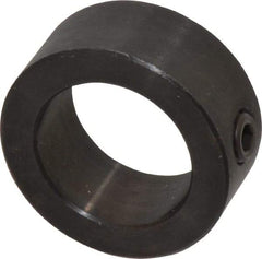 Climax Metal Products - 1" Bore, Steel, Set Screw Shaft Collar - 1-1/2" Outside Diam, 5/8" Wide - Industrial Tool & Supply