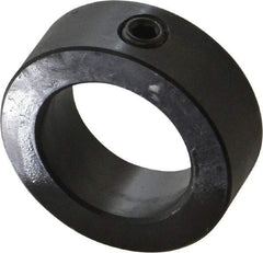 Climax Metal Products - 1-1/8" Bore, Steel, Set Screw Shaft Collar - 1-3/4" Outside Diam, 5/8" Wide - Industrial Tool & Supply