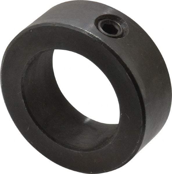 Climax Metal Products - 1-3/8" Bore, Steel, Set Screw Shaft Collar - 2-1/8" Outside Diam, 3/4" Wide - Industrial Tool & Supply