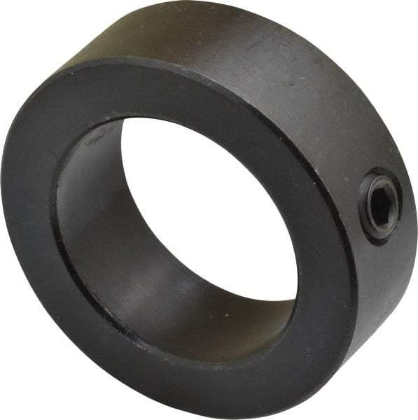 Climax Metal Products - 1-1/2" Bore, Steel, Set Screw Shaft Collar - 2-1/4" Outside Diam, 3/4" Wide - Industrial Tool & Supply