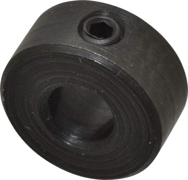 Climax Metal Products - 5mm Bore, Steel, Set Screw Shaft Collar - 1/2" Outside Diam - Industrial Tool & Supply