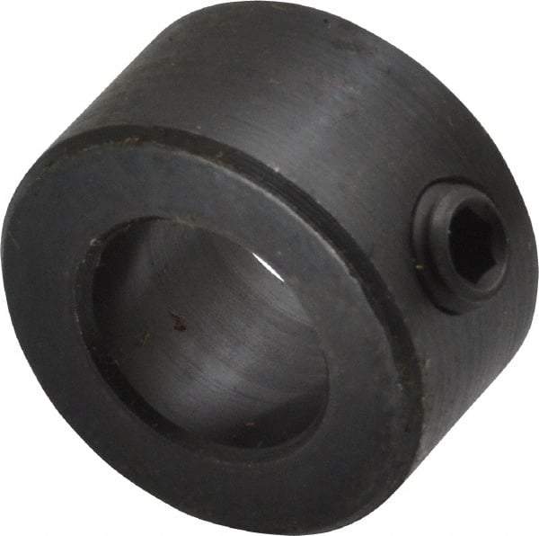 Climax Metal Products - 12mm Bore, Steel, Set Screw Shaft Collar - 7/8" Outside Diam - Industrial Tool & Supply