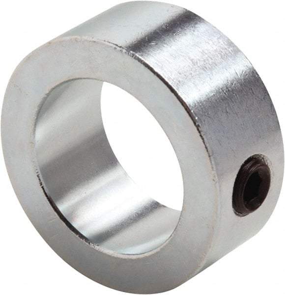 Climax Metal Products - 1/16" Bore, Steel, Set Screw Shaft Collar - 1/4" Outside Diam, 3/16" Wide - Industrial Tool & Supply