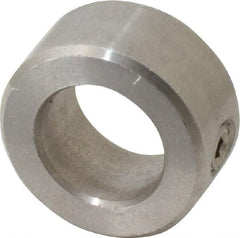 Climax Metal Products - 15mm Bore, Stainless Steel, Set Screw Shaft Collar - 1" Outside Diam - Industrial Tool & Supply