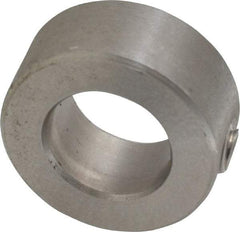 Climax Metal Products - 9/16" Bore, Stainless Steel, Set Screw Shaft Collar - 1" Outside Diam, 7/16" Wide - Industrial Tool & Supply