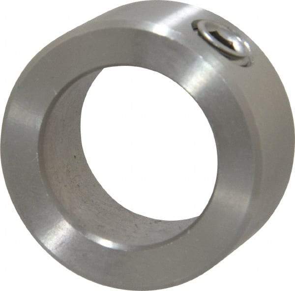 Climax Metal Products - 13/16" Bore, Stainless Steel, Set Screw Shaft Collar - 1-5/16" Outside Diam, 9/16" Wide - Industrial Tool & Supply
