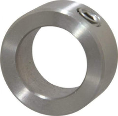 Climax Metal Products - 13/16" Bore, Stainless Steel, Set Screw Shaft Collar - 1-5/16" Outside Diam, 9/16" Wide - Industrial Tool & Supply
