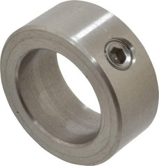 Climax Metal Products - 1" Bore, Stainless Steel, Set Screw Shaft Collar - 1-1/2" Outside Diam, 5/8" Wide - Industrial Tool & Supply