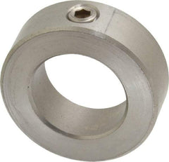 Climax Metal Products - 1-3/16" Bore, Stainless Steel, Set Screw Shaft Collar - 2" Outside Diam, 11/16" Wide - Industrial Tool & Supply