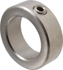 Climax Metal Products - 1-3/4" Bore, Stainless Steel, Set Screw Shaft Collar - 2-5/8" Outside Diam, 7/8" Wide - Industrial Tool & Supply