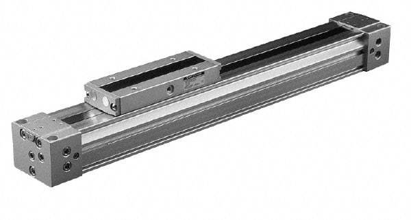 SMC PNEUMATICS - 10" Stroke x 5/8" Bore Double Acting Air Cylinder - 10-32 Port - Industrial Tool & Supply