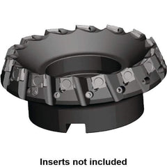Kennametal - 2" Cut Diam, 3/4" Arbor Hole, 5.89mm Max Depth of Cut, 20° Indexable Chamfer & Angle Face Mill - 4 Inserts, SPHX 1205... Insert, 4 Flutes, Series Fix-Perfect - Industrial Tool & Supply